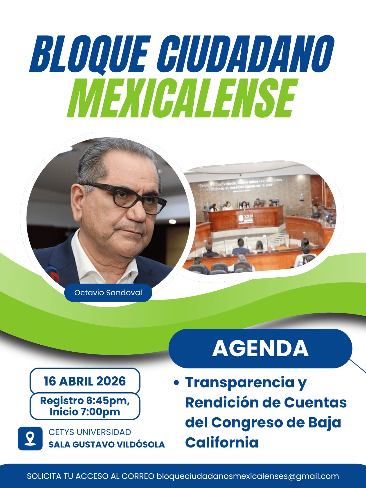 Octavio Sandoval — Reunión Bloque Ciudadano Mexicalense